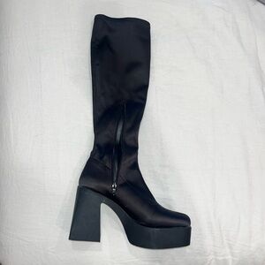 ALDO Black Platform Knee-High Boots